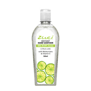 Zuci Naturals Instant Hand Sanitizer (Citrus Lime - 500 ml) - Fliptop Cap