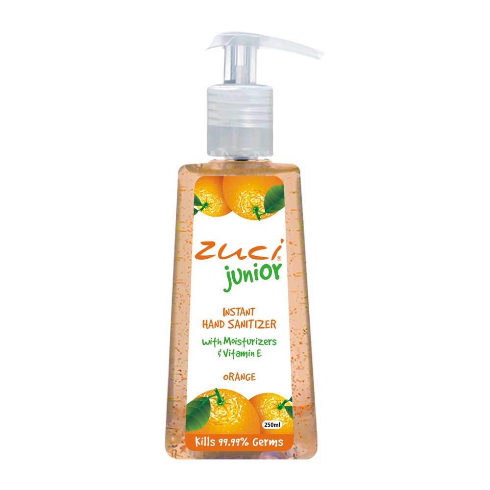 Zuci Junior Instant Hand Sanitizer (Orange - 250 ml)